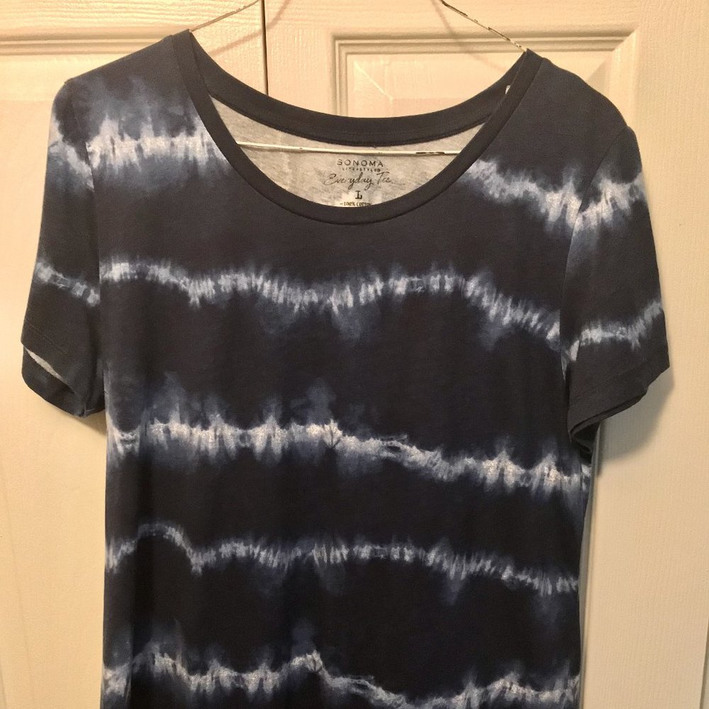 Blue Tie Dye Shirt